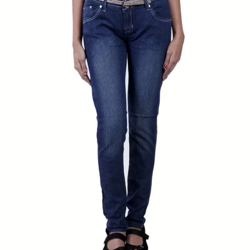 Scintillating Dark Blue Skinny Fit Women Jeans