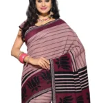 Cotton Bazaar Light Violet Cotton Print Saree