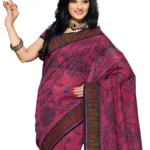 Cotton Bazaar Light Pink Cotton Printed Saree
