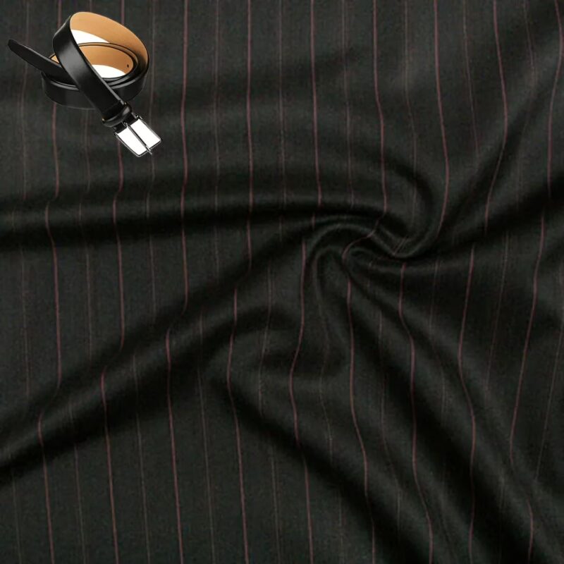 Raymond-Anthracite Color Trouser Fabric with Free Belt