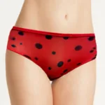 CRAZY RED/BLACK SEDUCTION LINGERIE BRIEFS BY HELLO YOU