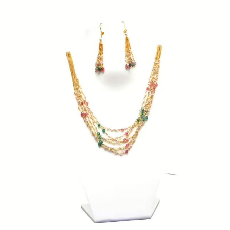 RK Multicolor Necklace Set With EarRings