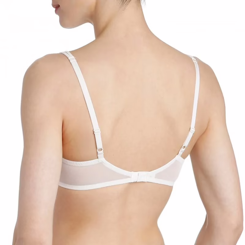 Elegant White Comfy Everyday Bra - Image 2