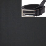 Raymond Black Trouser fabric With Free Belt