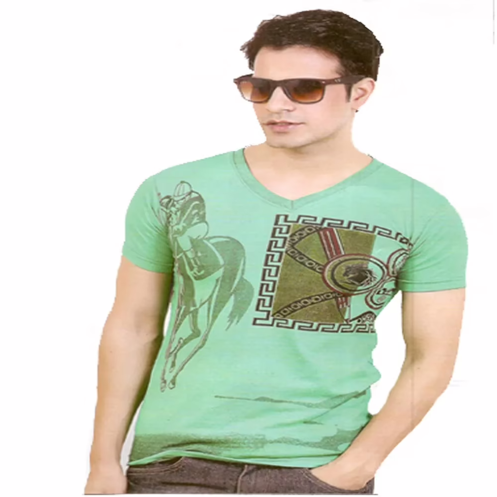 Seasons Green Graphic T- Shirt