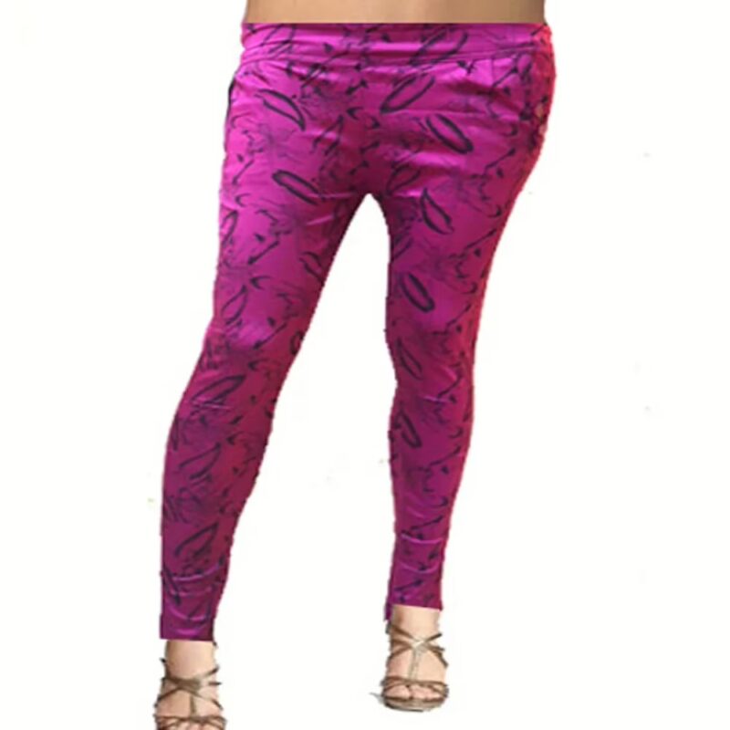 Seasons Purple exotic Print cotton Jegging