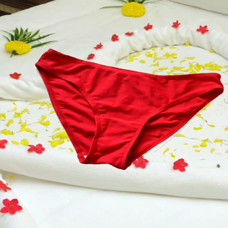Y.D Sexy Red Soft Silky Comfort Hipster Panty Size M-L