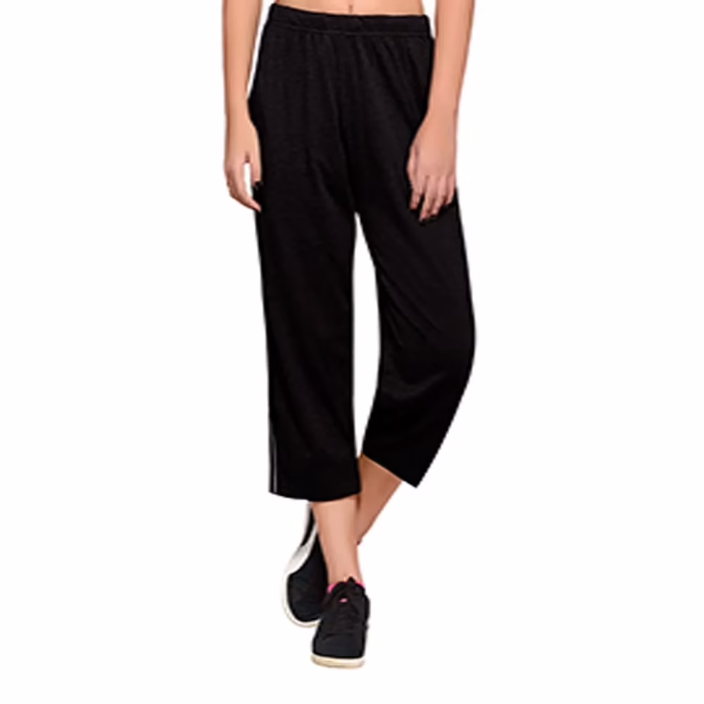 Town Girl Solid Black Track Pants - Image 2