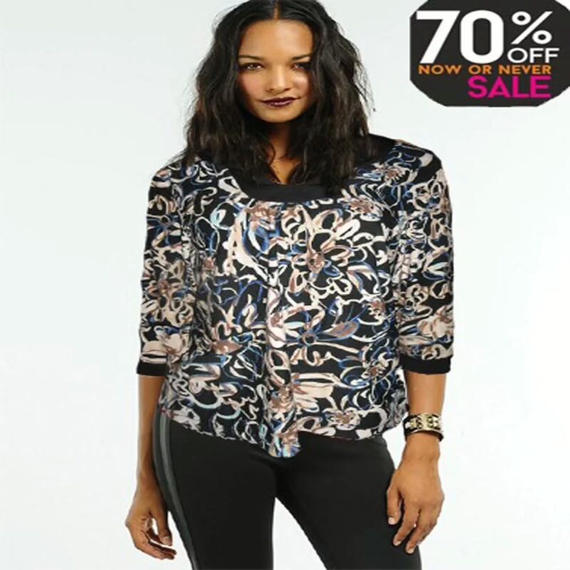 Alluring Full Sleeves Multi Color Printed Top Offers