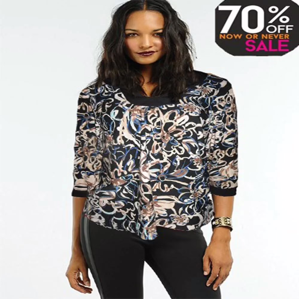 Alluring Full Sleeves Multi Color Printed Top Offers