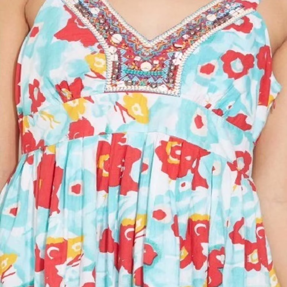 Remanika Beachy Hues Cotton Dress - Image 3