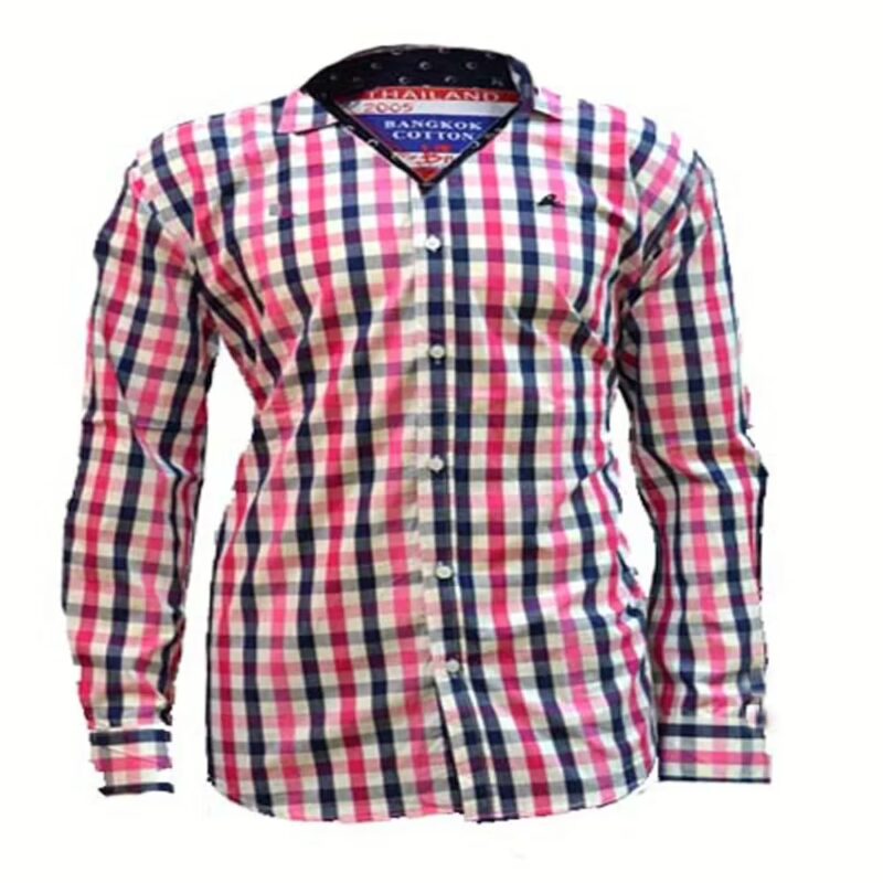 Bangkok Cottons-White Blue Full Sleeves Casual Shirt