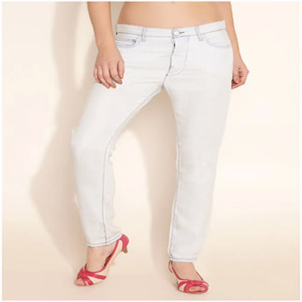 Stylish White Skinny Fit Jeans