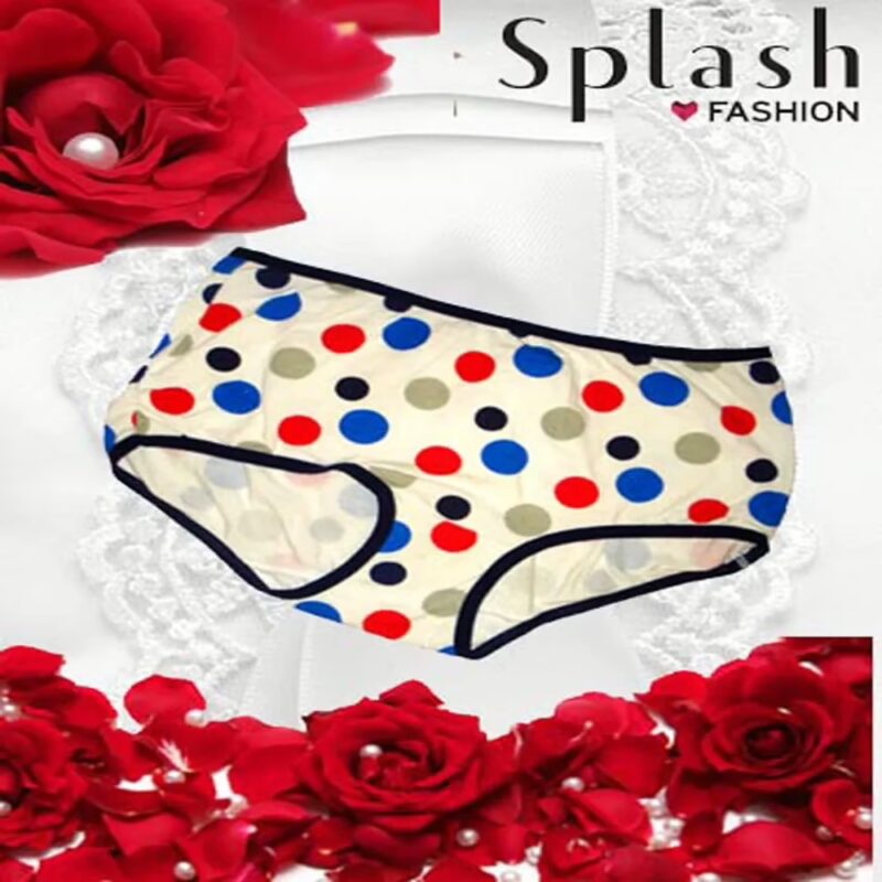 Bodycare Big Dots Print White Panties