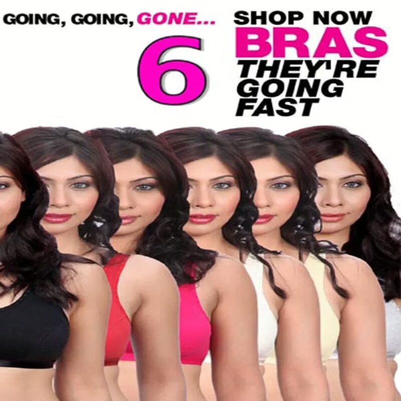 Summer Offers Of  6 Value Pack Sports Women Bra
