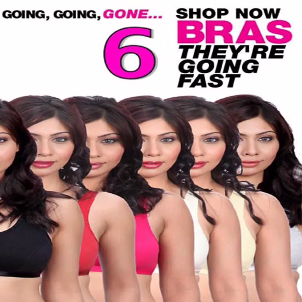 Summer Offers Of 6 Value Pack Sports Women Bra