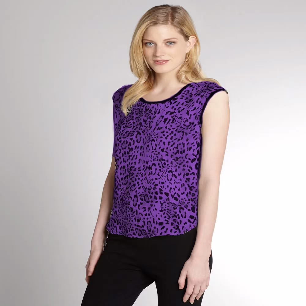50 % Off On Animal Print Sleeveless Top - Image 3