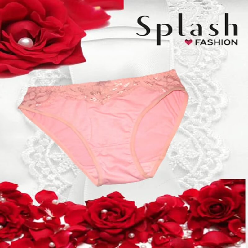 Cotton Blended Front Designer Panties