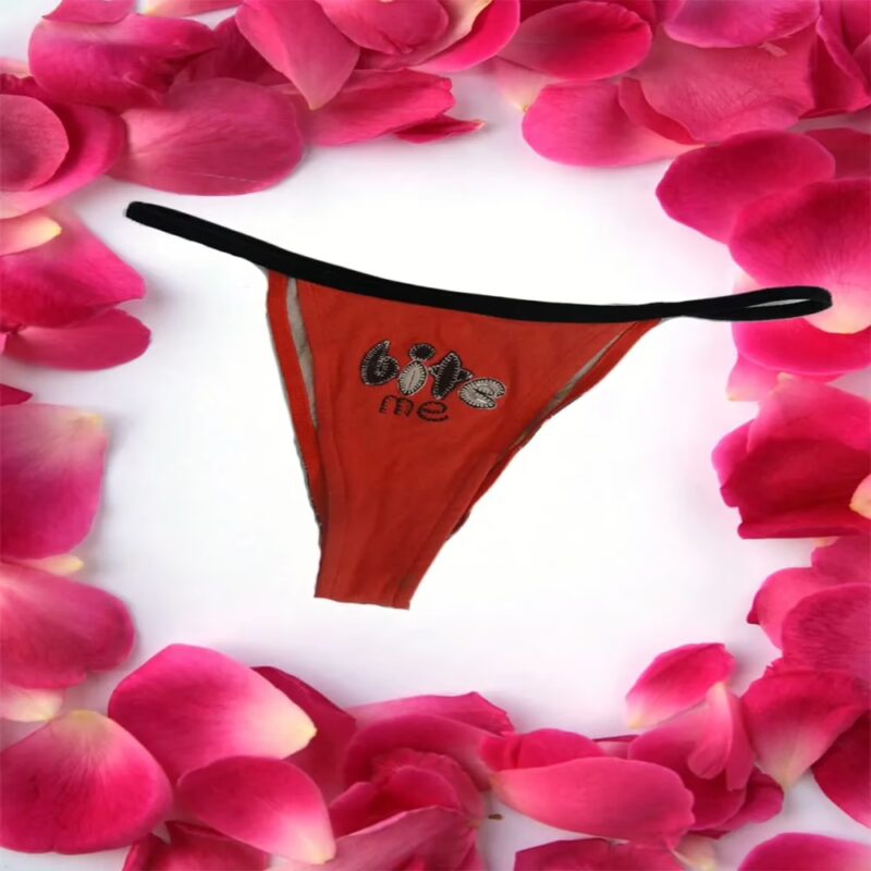 Cotton Women Lace Thong Knickers Ladies Tanga Underwear Briefs Panty Size L