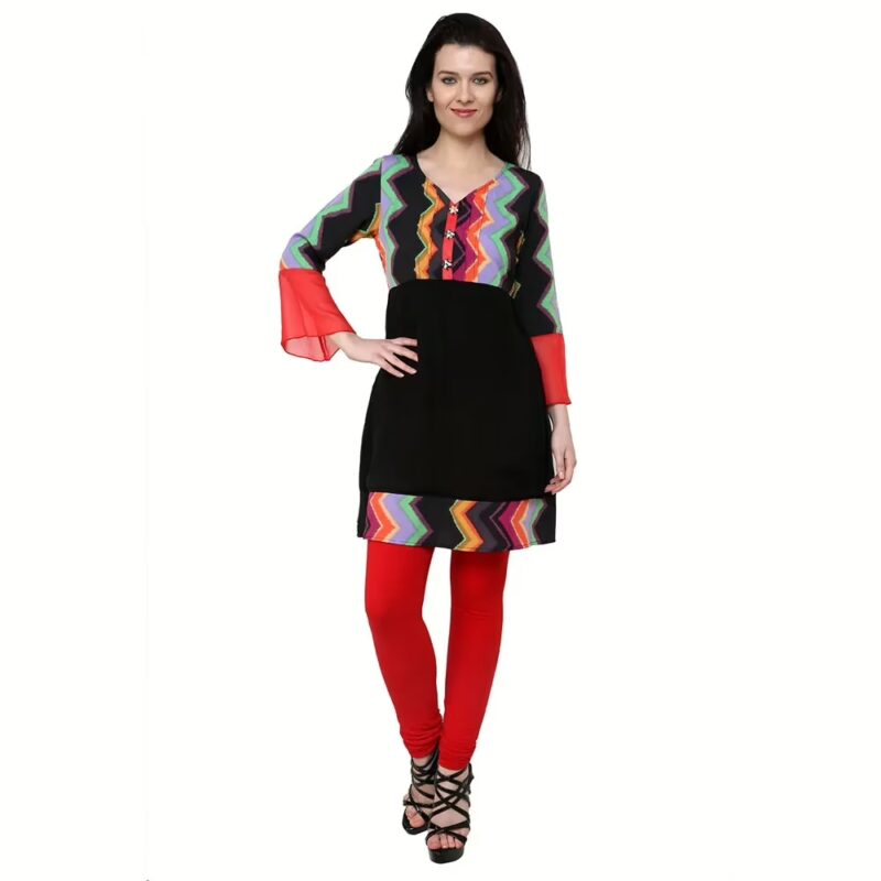 Chiktones Polyester Crepe Kurti