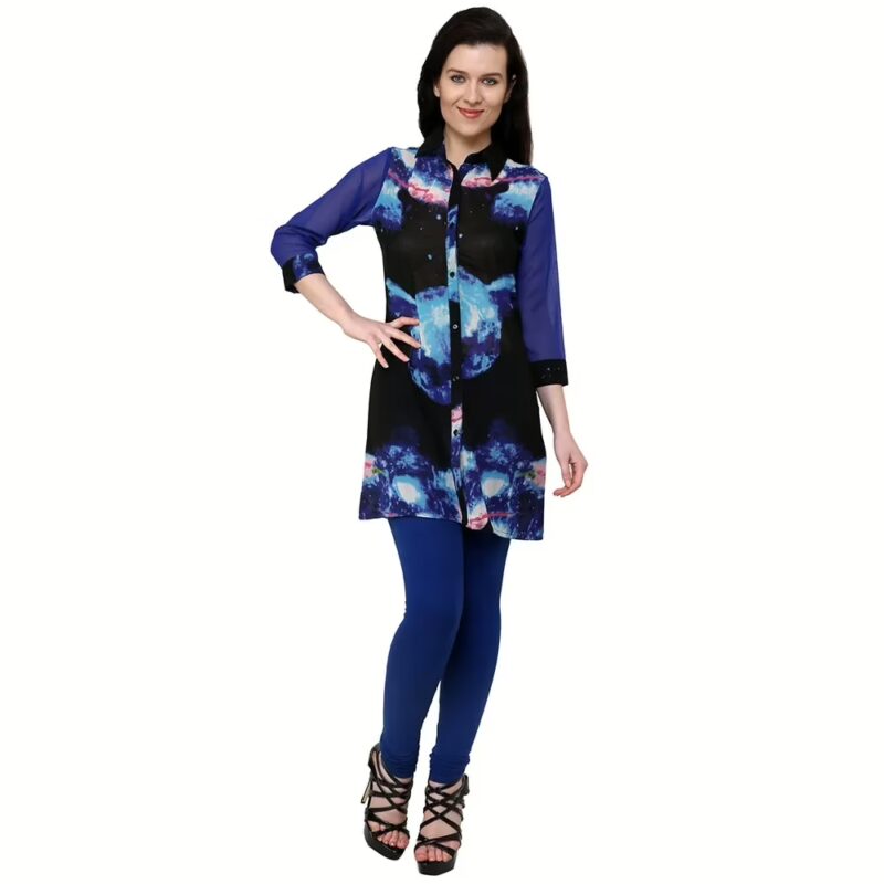 Chiktones Polyester Crepe Kurti