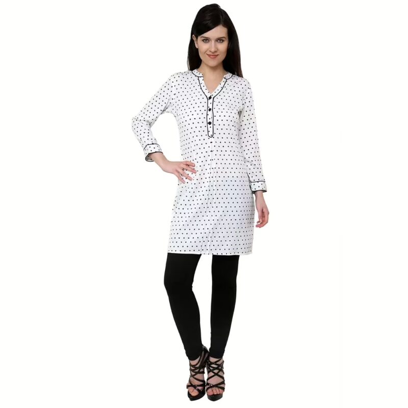 Chiktones Polyester Crepe Printed Kurti