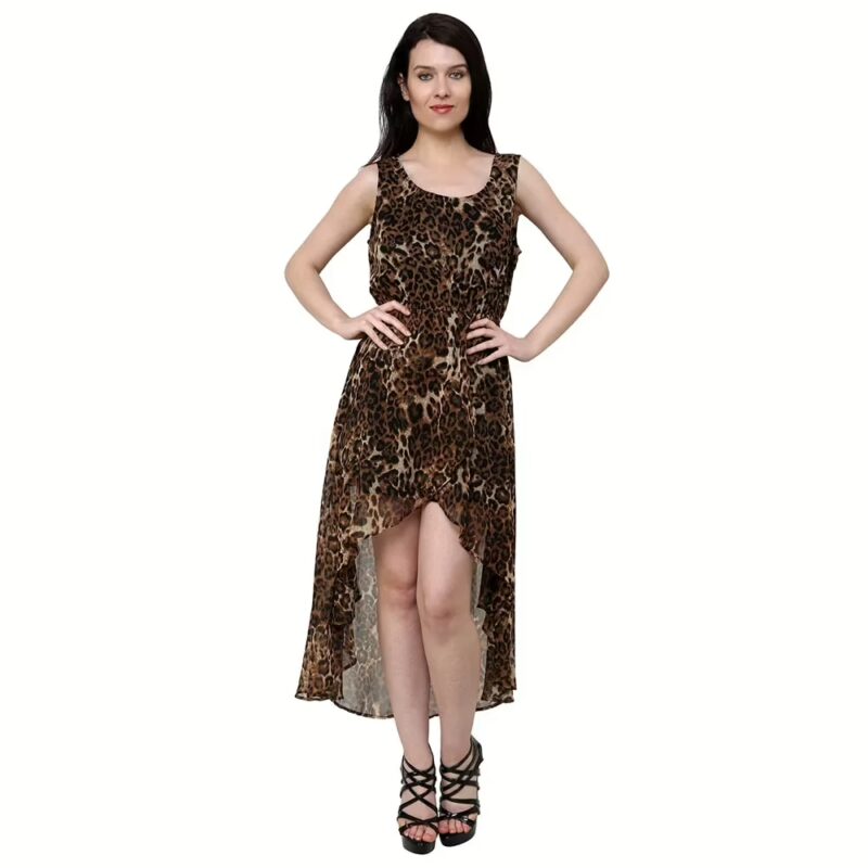 Chiktones Polyester Georgette Printed Dress