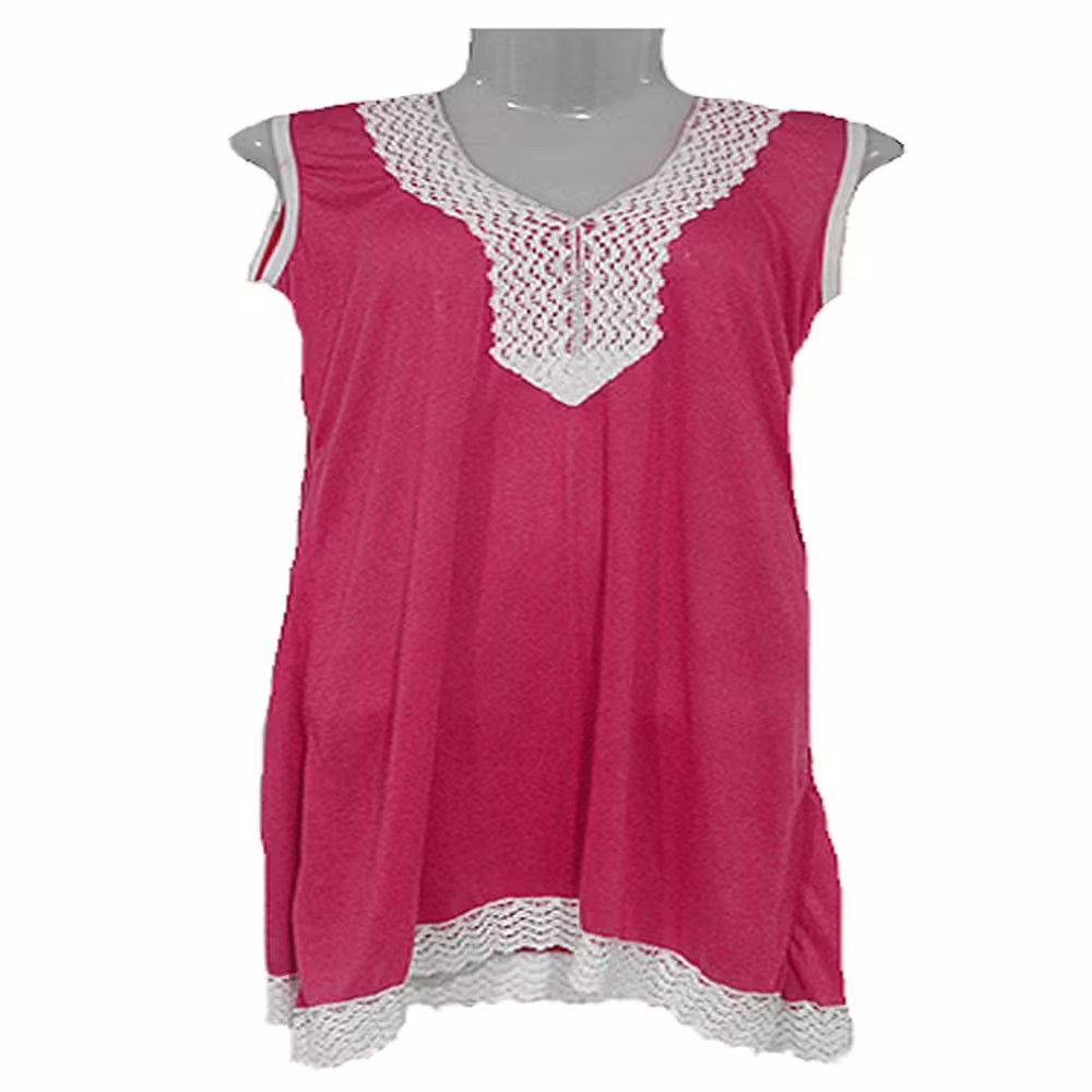 Stylish Longline Embellished Pink Tunic Top - Image 2