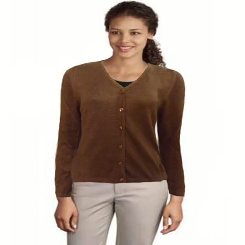 Jake Classic Brown Fashion V-Neck Cardigan