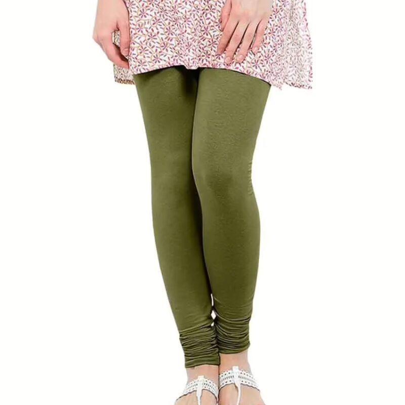 Mehendi Green Cotton Churidar Legging