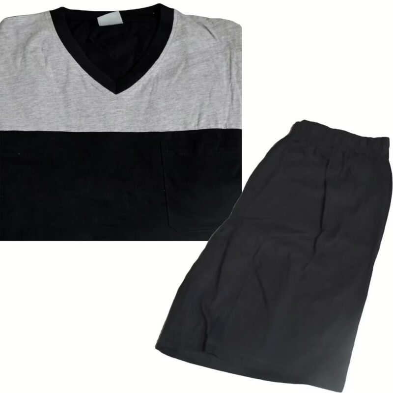 Maddison Black Grey Nightsuit