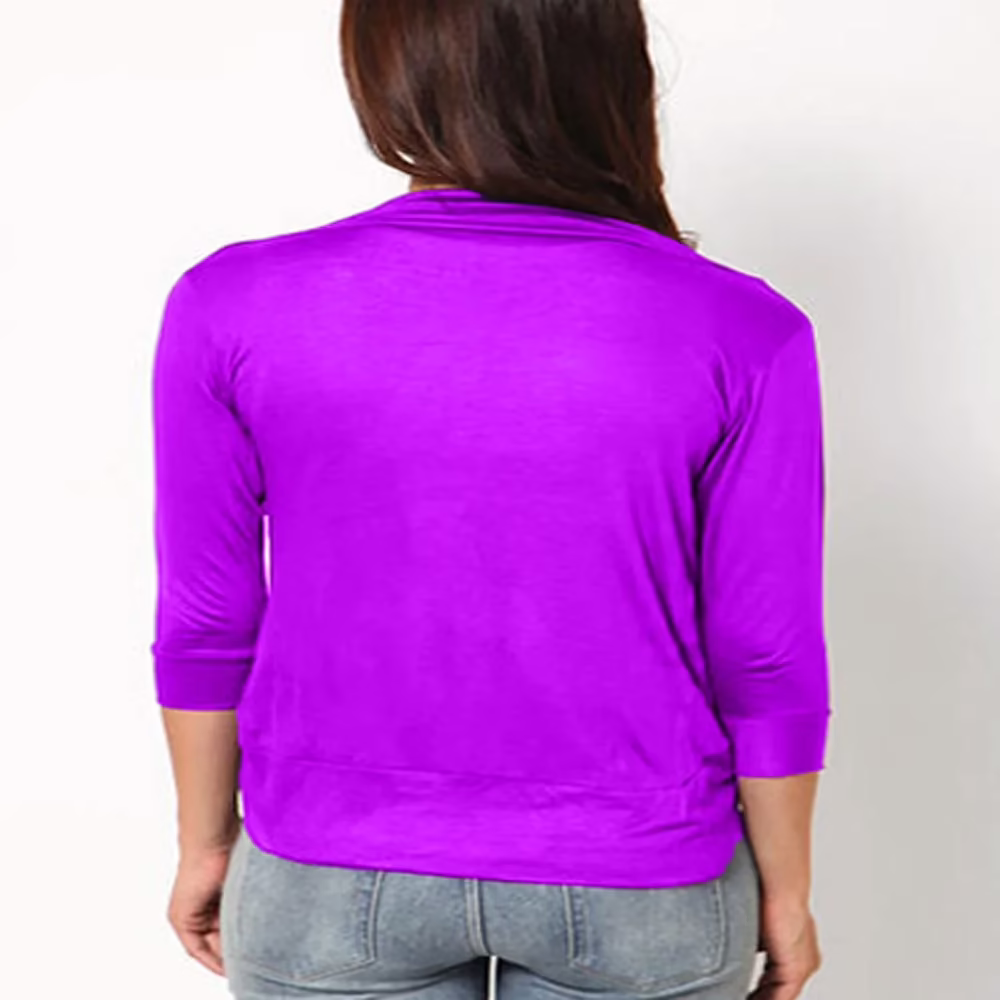 Magenta Softwear Plain Shrug - Image 3