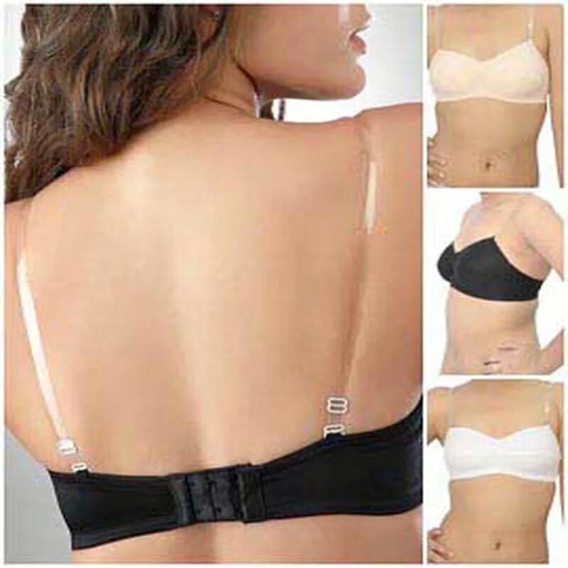No Boundaries Pack Of Three Transparent Straps Bra