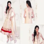 Pazaar Kaanchi Papaya Whip Yellow Embroidered Anarkali Salwar Kameez