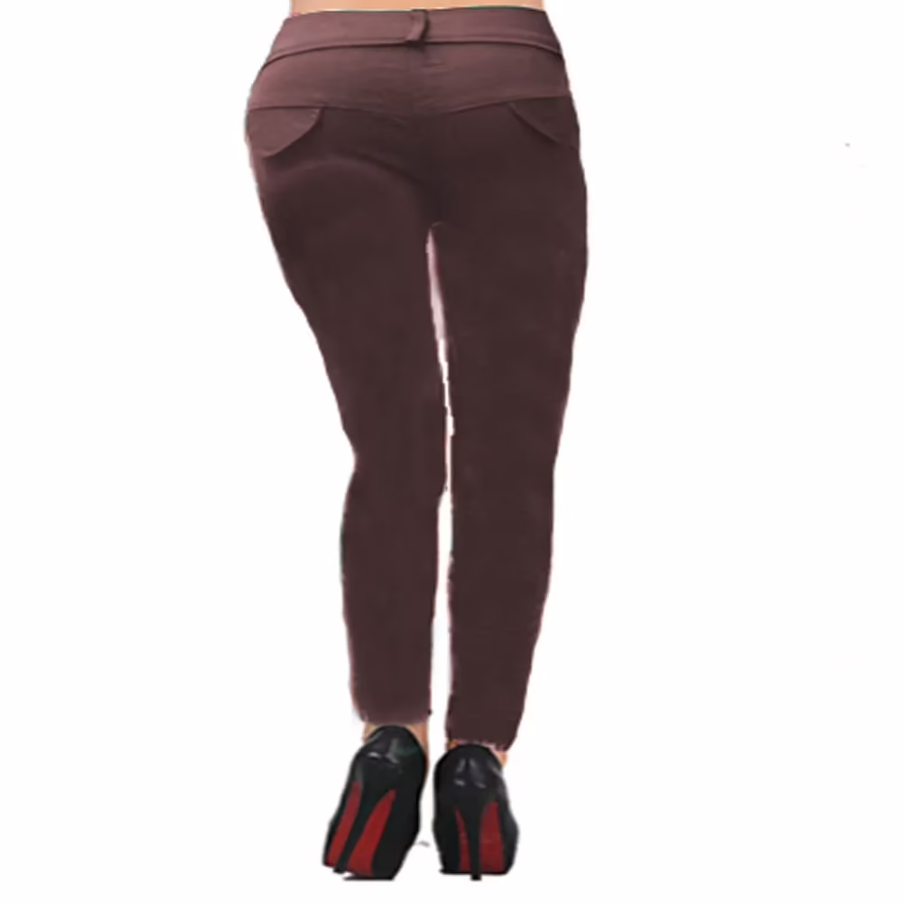 Stylish Women Brown Jeggings - Image 2