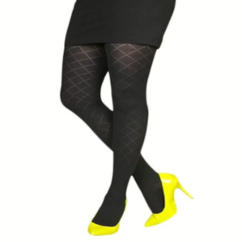 Primark Black Diamond Cut Pantyhose Women Tights