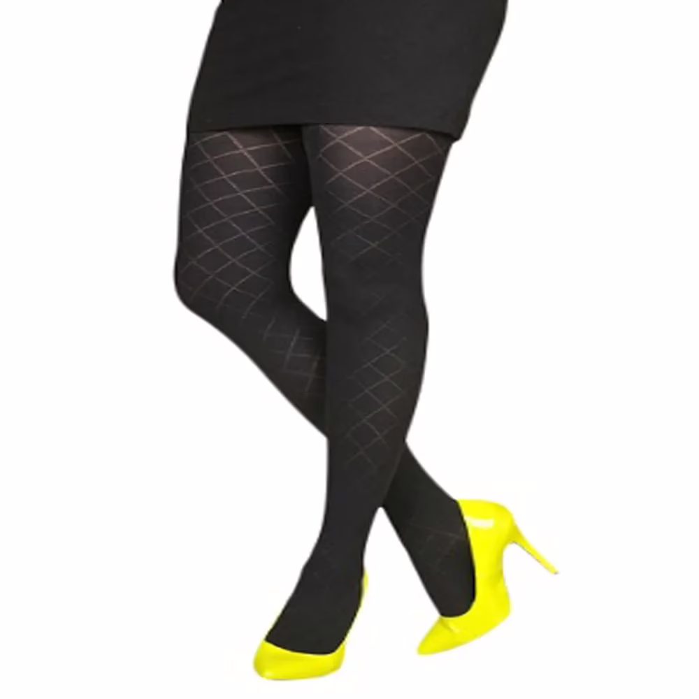 Primark Black Diamond Cut Pantyhose Women Tights