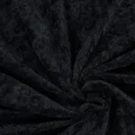 Raymond - Black Soft Velvet Warp Knitted Suit Fabric