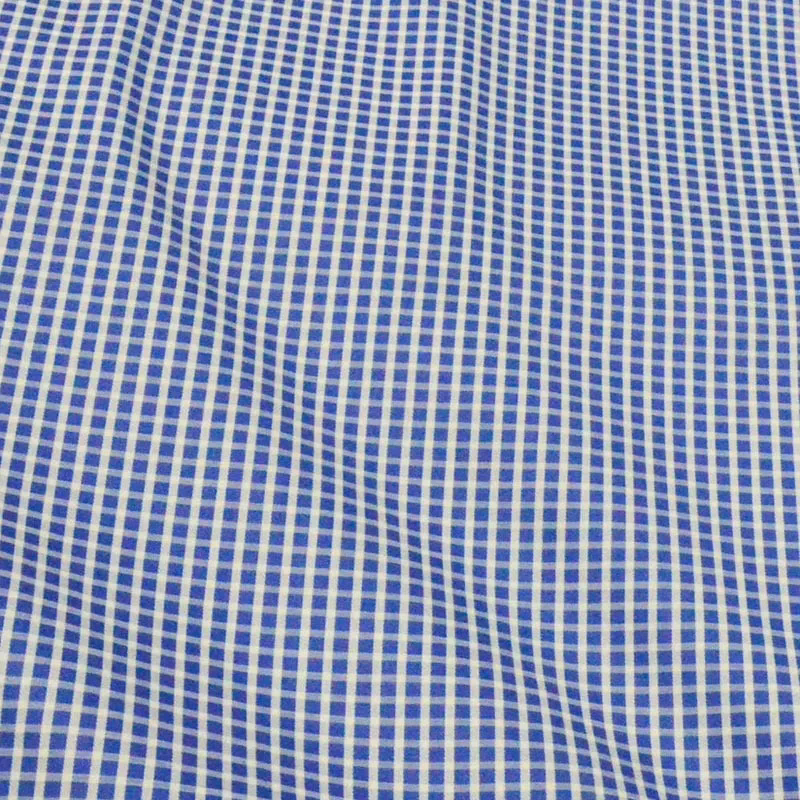 Raymond Blue Small Check Shirting Fabric