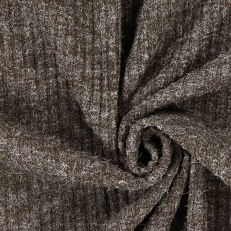 Raymond - Brown Ribbed Knitted Suit Fabric