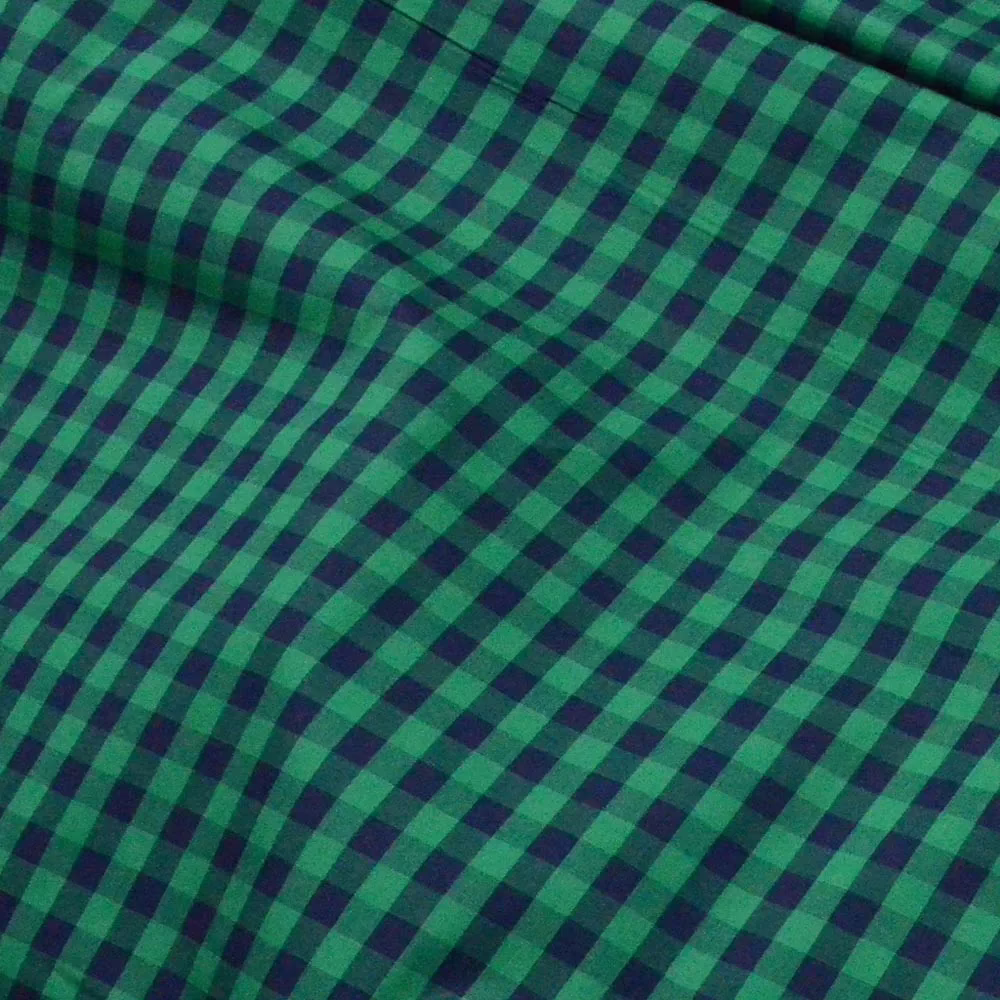 Raymond Green & Blue Check Shirting Fabric