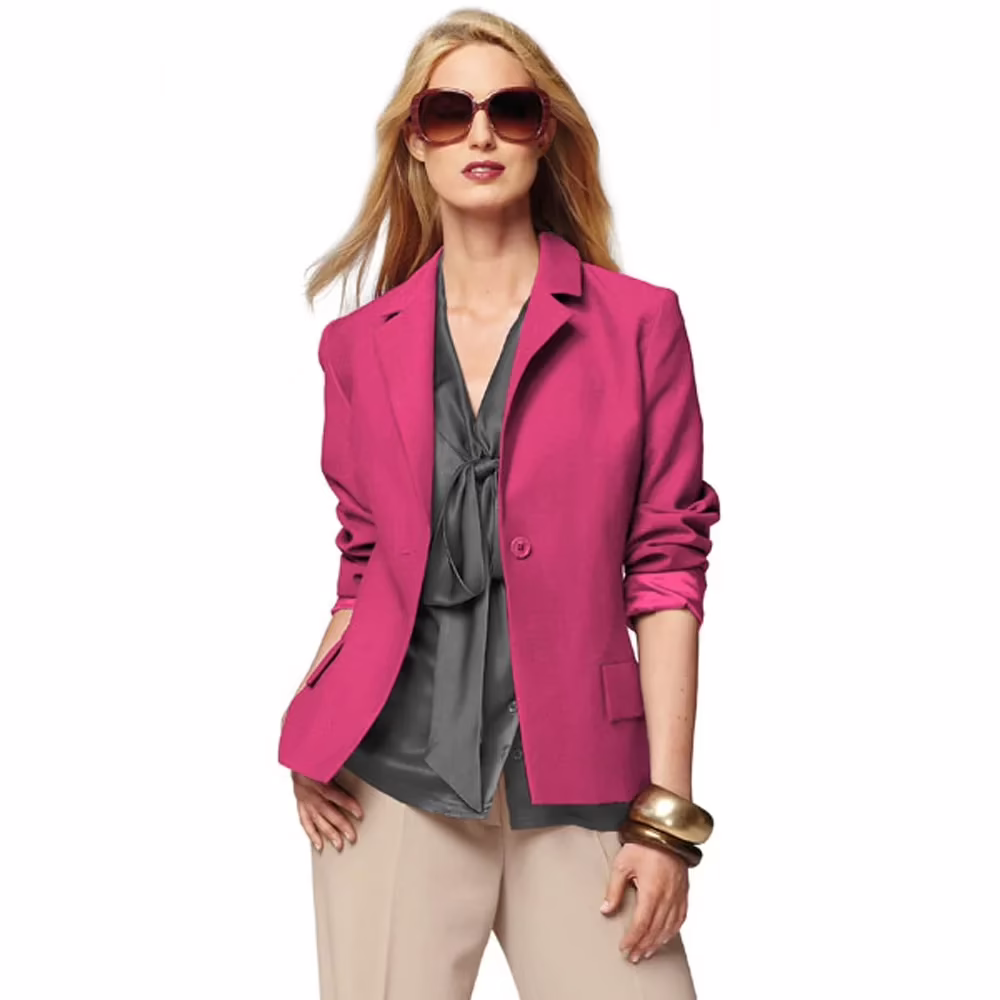 Raymond - Hot Pink Cotton Suit Fabric - Image 3