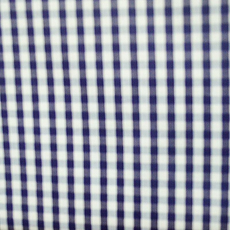 Raymond -Navy Blue Short Check Shirt Fabric