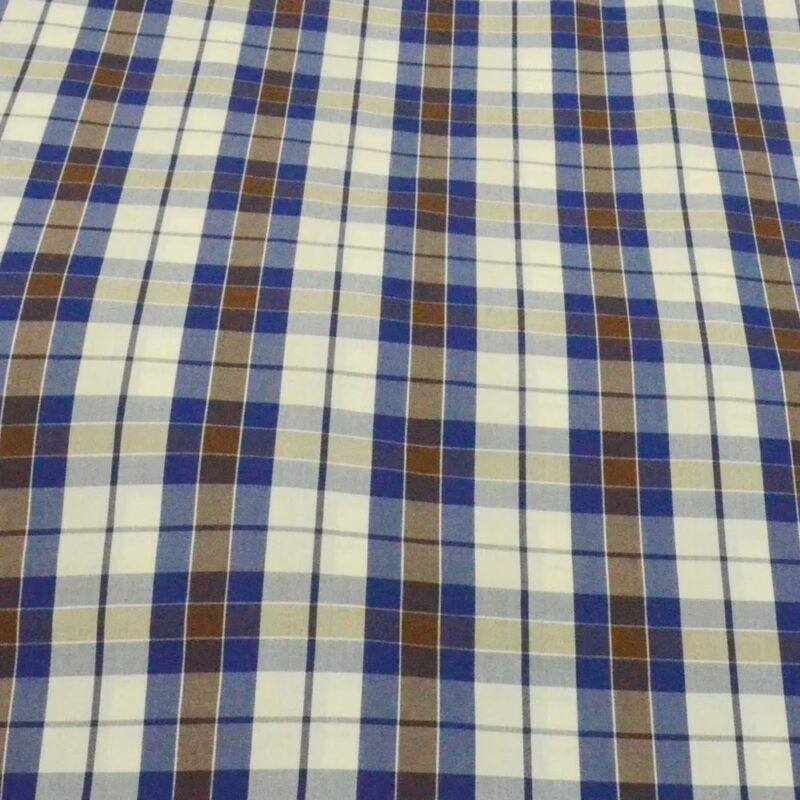 Raymond Purple & White Big Check Shirting Fabric