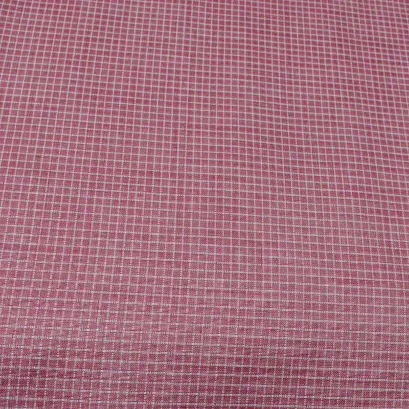 Raymond Red Small Check Shirting Fabric