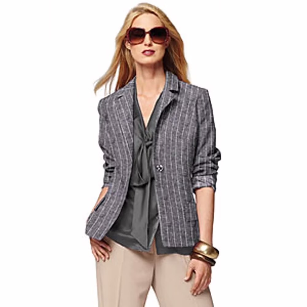 Raymond - Grey Stripes Suit Fabric - Image 2