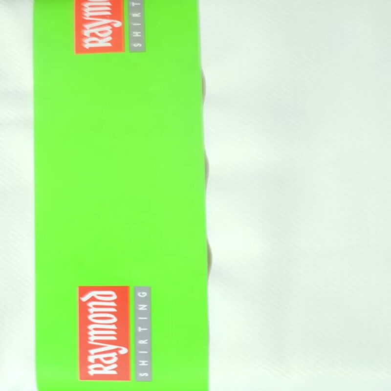 Raymond - White Self Style Shirting Fabric