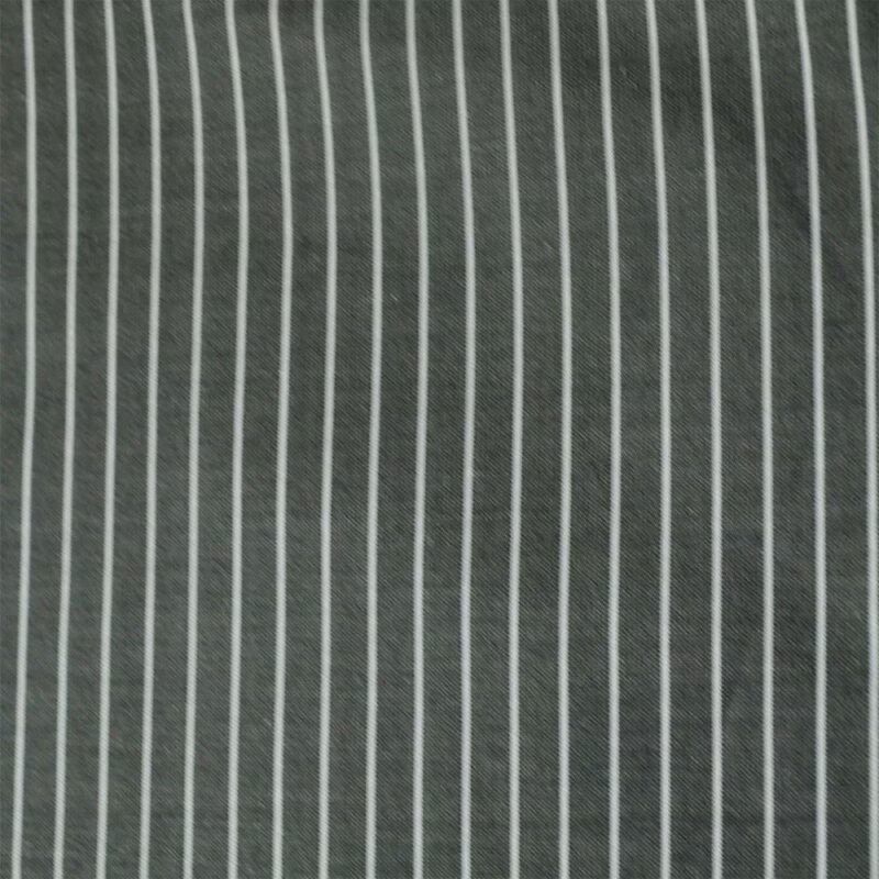 Raymond - White Stripe Black Shirting Fabric