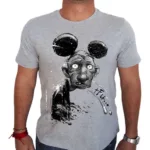 Reptile Grey Round Neck T-shirt