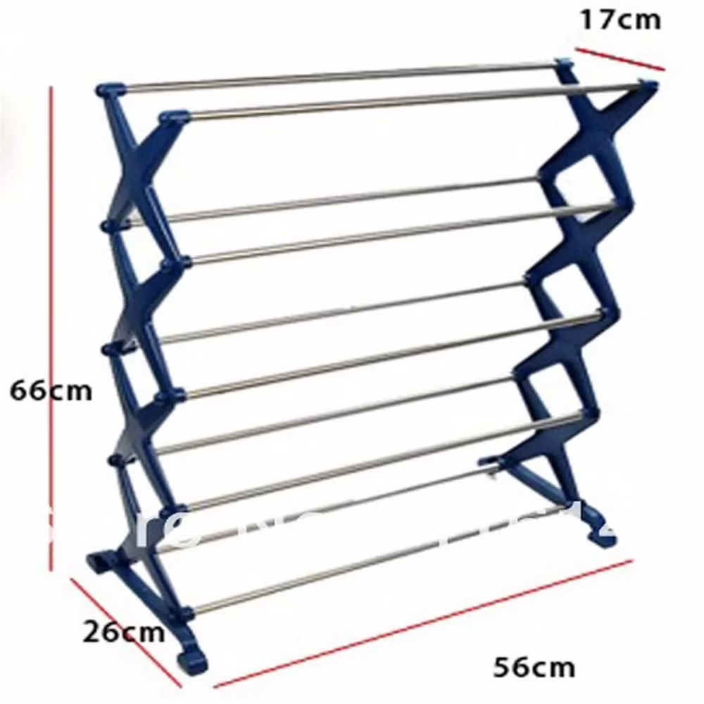 SuperDeals Foldable Stainless Steel Shoe Rack - Image 3
